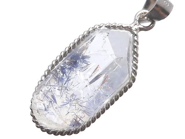 【動画】【1点もの】デュモルチェライトインクォーツAAA- ペンダントトップ SILVER925製 NO.9の画像