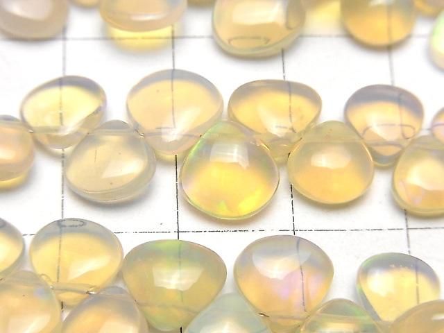 【動画】宝石質エチオピア産ウォーターオパールAAA- マロン(プレーン) 半連/1連(約18cm) サムネイル2
