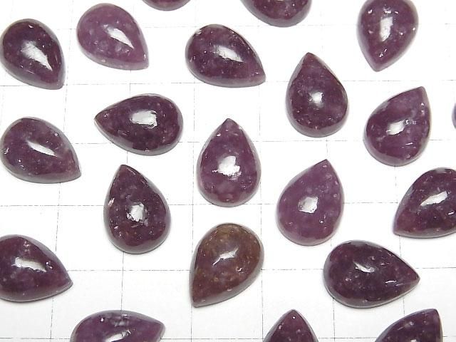【動画】レピドライトAAA- ペアシェイプ カボション14×10mm 2個 サムネイル3