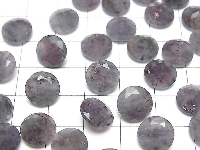 【動画】ブラッドショットアイオライトAA+ ルース ラウンドファセットカット10×10mm 2粒 サムネイル3