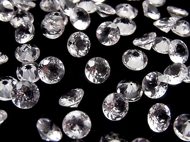 【動画】宝石質モルガナイトAAA ルース ラウンドファセットカット6×6mm 1粒 サムネイル3