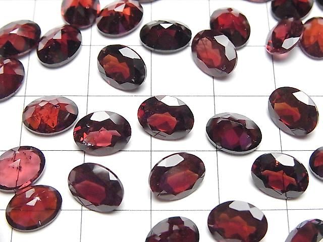【動画】宝石質モザンビーク産ガーネットAAA- ルース オーバルファセットカット9×7mm 3粒 サムネイル3
