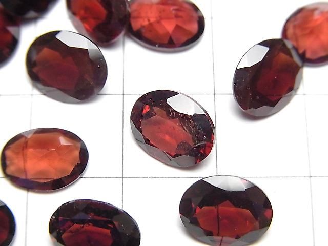 【動画】宝石質モザンビーク産ガーネットAAA- ルース オーバルファセットカット10×8mm 2粒 サムネイル2