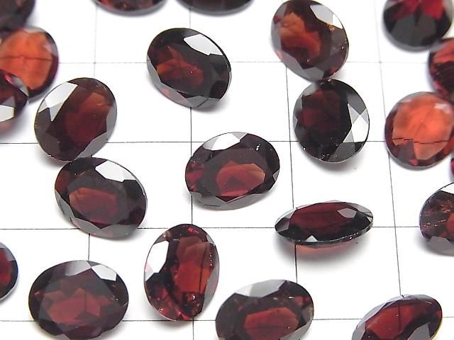 【動画】宝石質モザンビーク産ガーネットAAA- ルース オーバルファセットカット10×8mm 2粒 サムネイル3