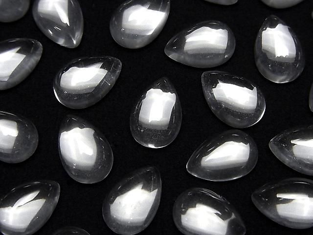 【動画】宝石質クリスタルAAA ペアシェイプ カボション12×8mm 5個 サムネイル3