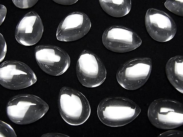 【動画】宝石質クリスタルAAA ペアシェイプ カボション18×13mm 2個 サムネイル3