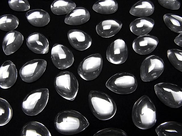 【動画】宝石質クリスタルAAA ペアシェイプ カボション18×13mm 2個 サムネイル4