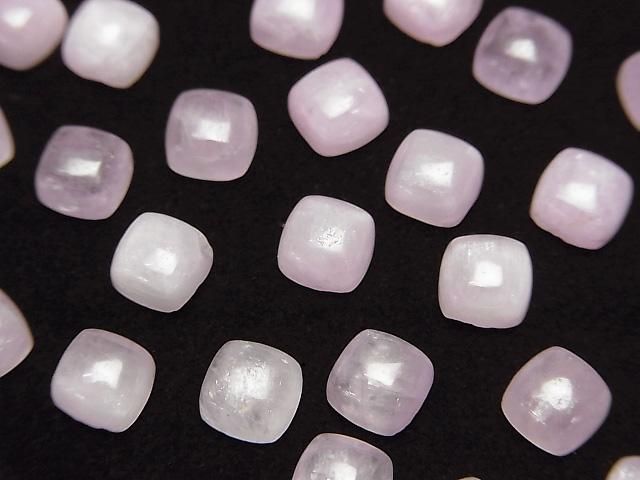 【動画】ナイジェリア産クンツァイトAA++ スクエア カボション6×6mm 3個の画像