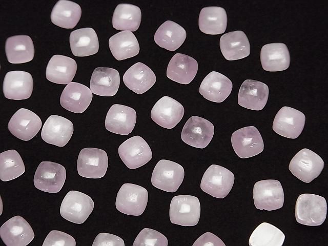 【動画】ナイジェリア産クンツァイトAA++ スクエア カボション6×6mm 3個 サムネイル3