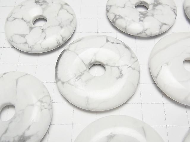 【動画】ハウライト コイン(ドーナツ)40×40mm 1枚 サムネイル2