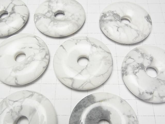【動画】ハウライト コイン(ドーナツ)40×40mm 1枚 サムネイル3