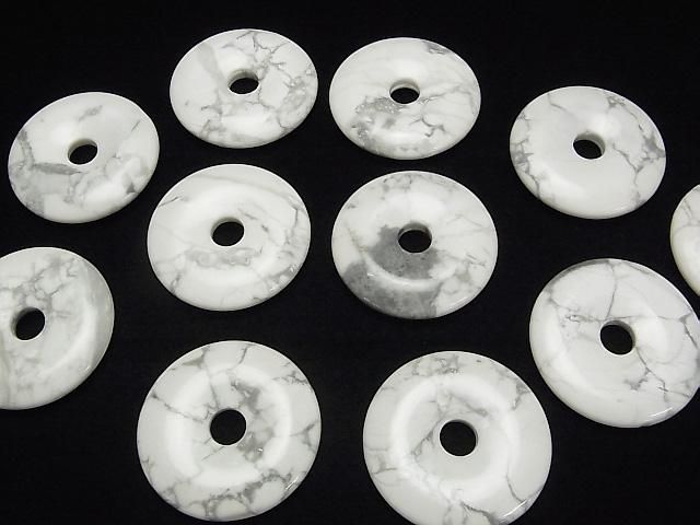 【動画】ハウライト コイン(ドーナツ)40×40mm 1枚 サムネイル4