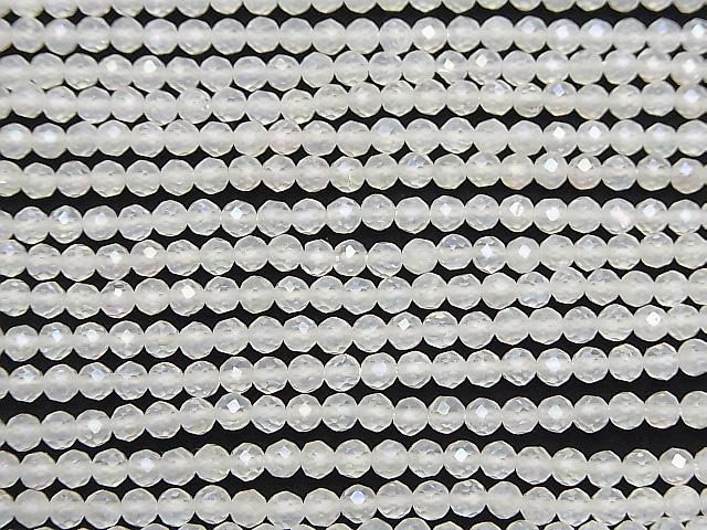 【素晴らしい輝き】アクアクリスタル ラウンドカット3mm 1連(約36cm) サムネイル3