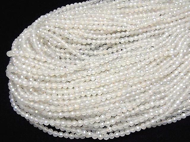 【素晴らしい輝き】アクアクリスタル ラウンドカット3mm 1連(約36cm) サムネイル4