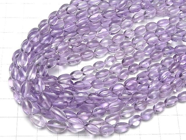 【動画】宝石質ピンクアメジストAAA- タンブル 半連/1連(約38cm) サムネイル4