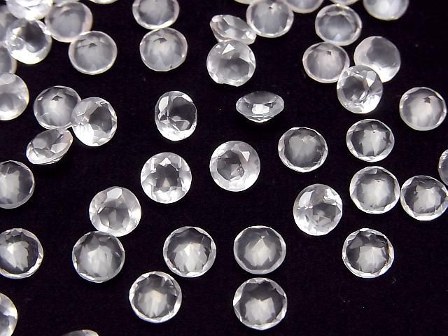 【動画】宝石質ローズクォーツAAA ルース ラウンドファセットカット5×5mm 10粒 サムネイル3