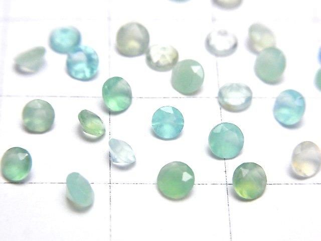 【動画】宝石質ペルー産ブルーオパールAAA- ルース ラウンドファセットカット3×3mm 10粒 サムネイル2