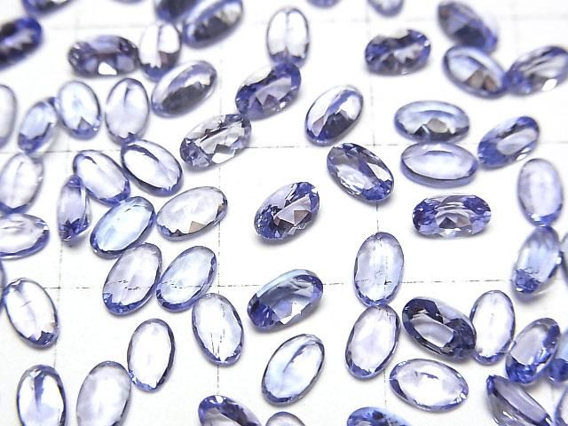 【動画】宝石質タンザナイトAAA ルース オーバルファセットカット5×3mm 5粒 サムネイル2