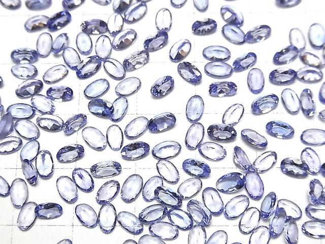 【動画】宝石質タンザナイトAAA ルース オーバルファセットカット5×3mm 5粒 サムネイル3