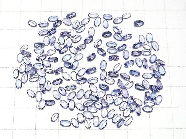 【動画】宝石質タンザナイトAAA ルース オーバルファセットカット5×3mm 5粒 サムネイル4