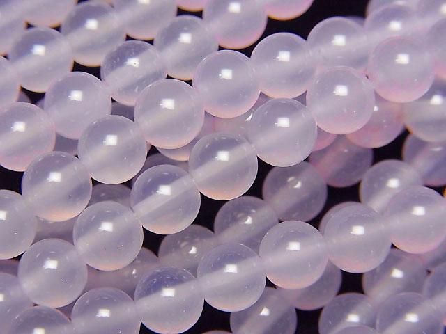 【動画】パープルカルセドニーAAA ラウンド6mm 1連(約35cm)の画像