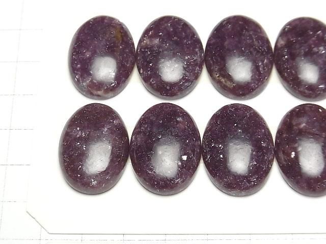 【動画】レピドライトAAA- オーバル カボション25×18mm 1個 サムネイル3
