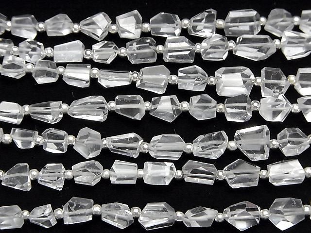 【動画】宝石質ホワイトトパーズAA++ タンブルカット 半連/1連(約18cm) サムネイル3