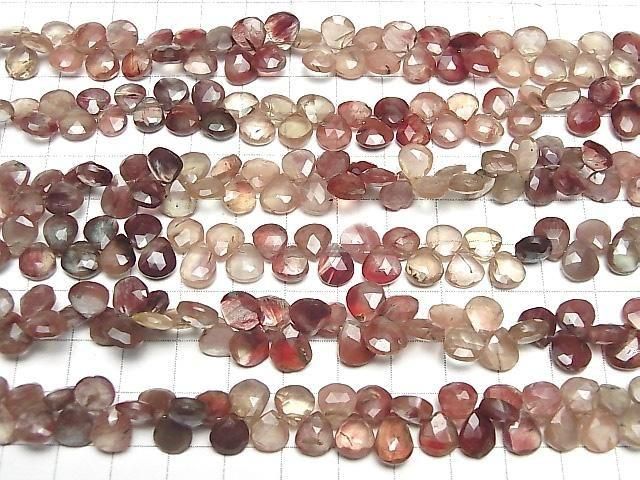 【動画】アンデシンAA++ マロン~ペアシェイプ ブリオレットカット 半連/1連(約18cm) サムネイル4