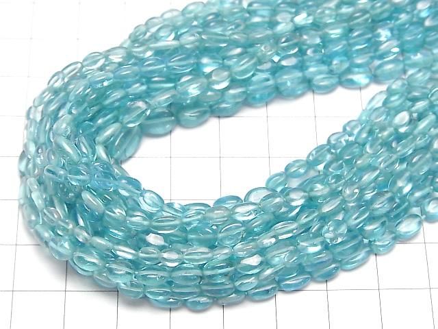 【動画】宝石質アパタイトAAA 小粒タンブル 1連(約36cm) サムネイル4