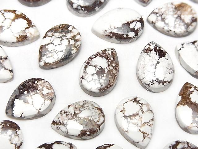 【動画】ワイルドホース ペアシェイプ カボション14×10mm 2個の画像