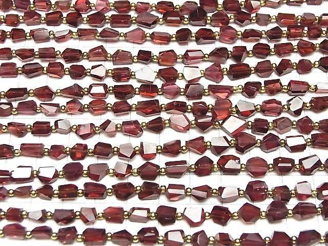 【動画】宝石質モザンビークガーネットAAA- タンブルカット 1連(23粒) サムネイル4