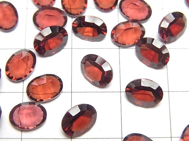 【動画】宝石質モザンビーク産ガーネットAAA ルース オーバル コンケーブカット8×6mm 3粒 サムネイル2