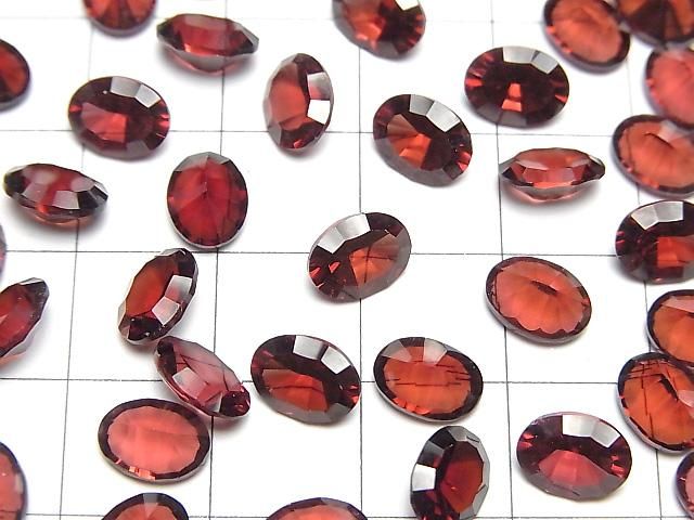 【動画】宝石質モザンビーク産ガーネットAAA ルース オーバル コンケーブカット8×6mm 3粒 サムネイル3