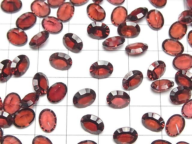 【動画】宝石質モザンビーク産ガーネットAAA ルース オーバル コンケーブカット8×6mm 3粒 サムネイル4