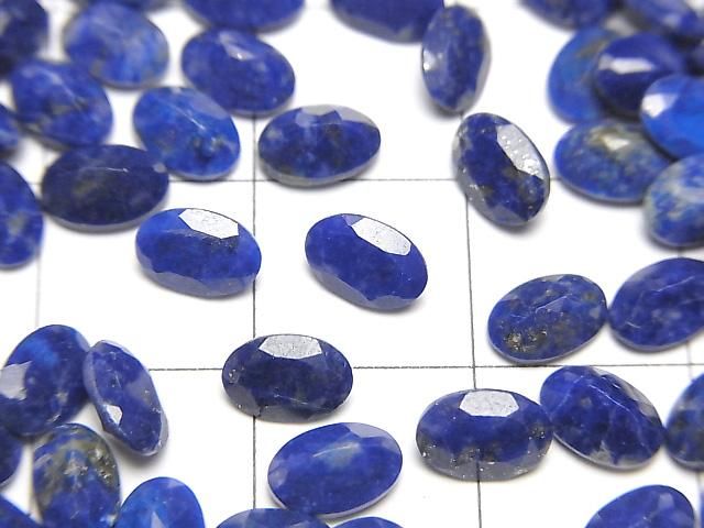 【動画】ラピスラズリAA++ ルース オーバルファセットカット6×4mm 10粒 サムネイル2