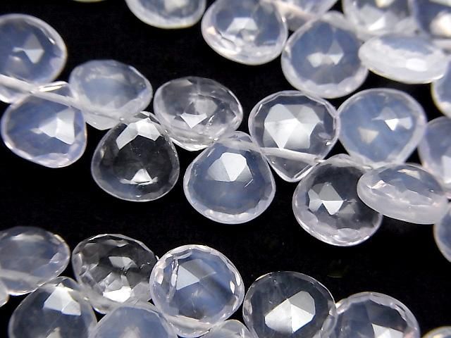 【動画】宝石質スコロライトAAA- マロン ブリオレットカット 半連/1連(約18cm)の画像