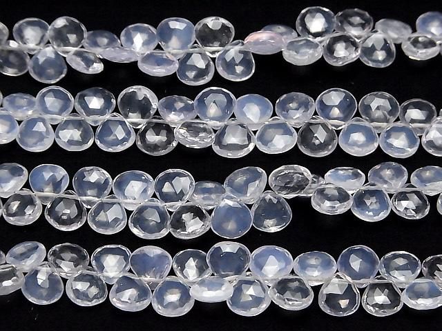 【動画】宝石質スコロライトAAA- マロン ブリオレットカット 半連/1連(約18cm) サムネイル3