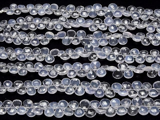 【動画】宝石質スコロライトAAA- マロン ブリオレットカット 半連/1連(約18cm) サムネイル4