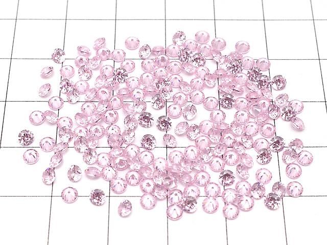 【動画】キュービックジルコニアAAA ルース ラウンドファセットカット3×3mm 【ピンク】 20粒 サムネイル4