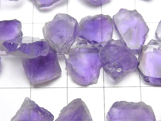 【動画】宝石質アメジストAA++ ラフスライスカット 半連/1連(約16cm) サムネイル2