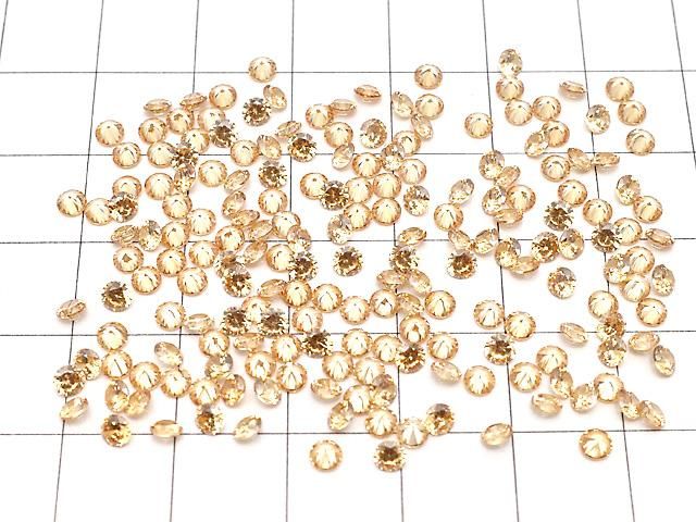 【動画】キュービックジルコニアAAA ルース ラウンドファセットカット3×3mm 【シャンパン】 20粒 サムネイル4