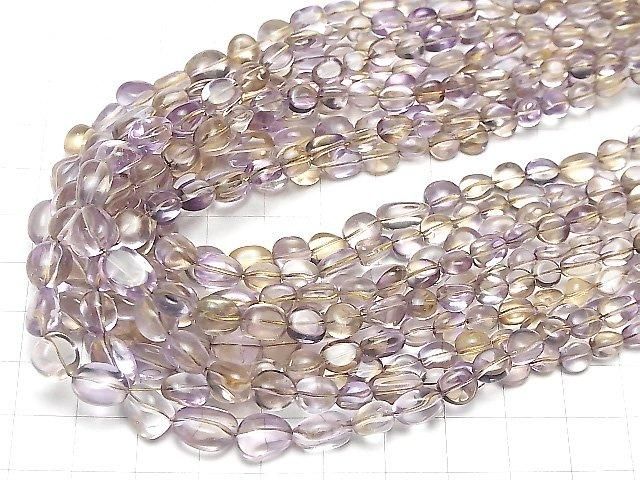 【動画】宝石質アメトリンAAA- タンブル 半連/1連(約37cm) サムネイル4