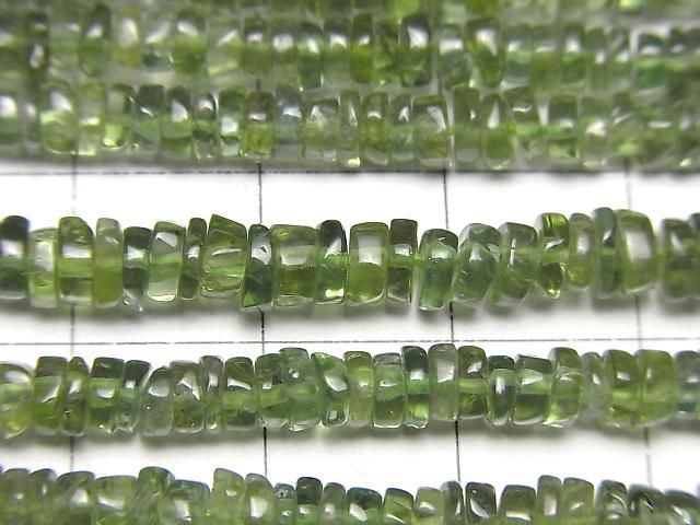 【動画】グリーンアパタイトAA++ ロンデル(ヘイシ)4〜5mm 1連(約38cm) サムネイル2