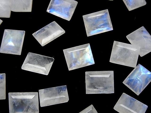 【動画】宝石質レインボームーンストーンAA++ ルース レクタングルファセットカット10×8mm 2粒 サムネイル3