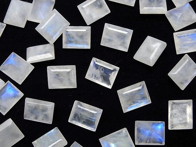 【動画】宝石質レインボームーンストーンAA++ ルース レクタングルファセットカット10×8mm 2粒 サムネイル4