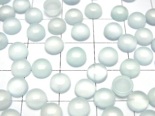 【動画】シーブルーカルセドニーAAA ラウンド カボション6×6mm 10個 サムネイル2