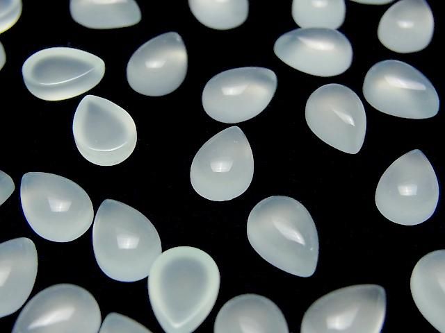 【動画】シーブルーカルセドニーAAA ペアシェイプ カボション10×7mm 5個 サムネイル3