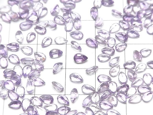 【動画】宝石質アメジストAAA ルース ペアシェイプファセットカット5×3mm 10粒 サムネイル4