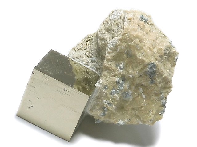 動画】【1点もの】スペイン産パイライト 母岩付き原石 1個 NO.38