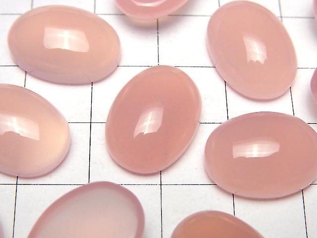 【動画】ピンクカルセドニーAAA オーバル カボション18×13mm 2個 サムネイル2